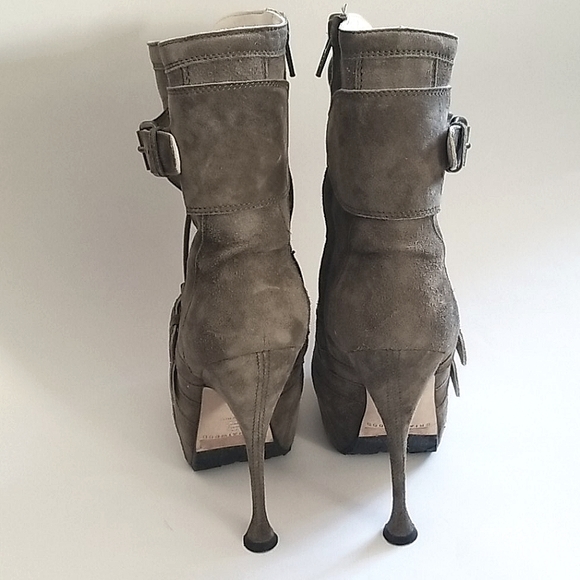 Brian Atwood Niki Combat Platform Boot Green EU 36 - Picture 3 of 8